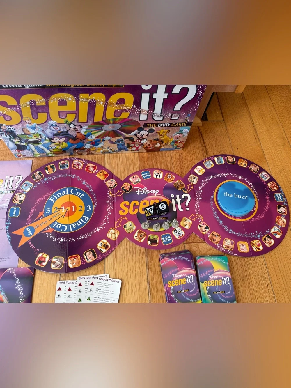 Disney Scene It DVD Game COMPLETE ScreenLife 2004 Pixar Movies Trivia